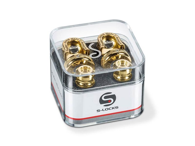 Schaller S-Locks Strap Lock Set - Gold
