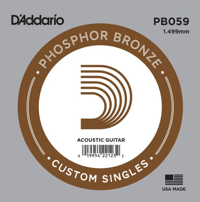 Hovedbilde D'Addario PB059 Phosphor Bronze Wound .059 enkel ...