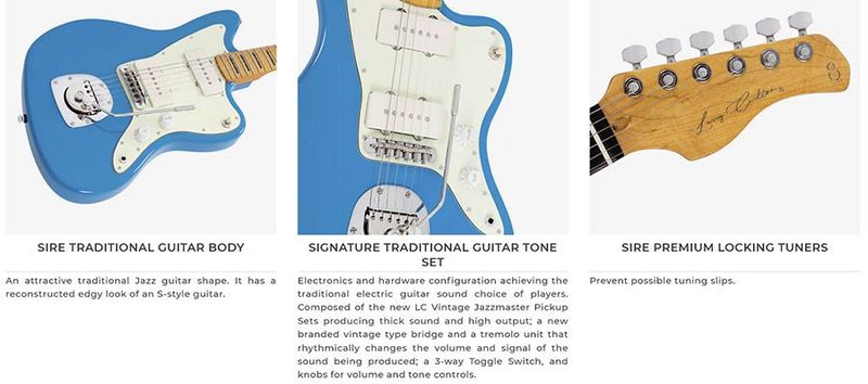 Sire J5/3TS Larry Carlton mahogany electric guitar J-style