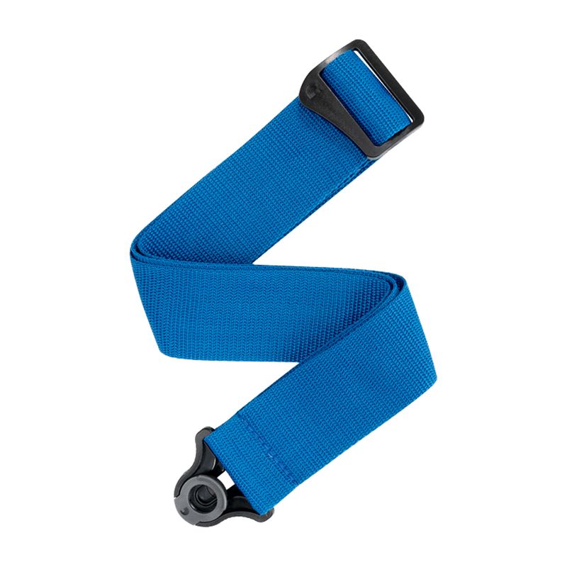 D'Addario PWSAL402 Auto Lock Strap, 50mm Polypropylene, Blue