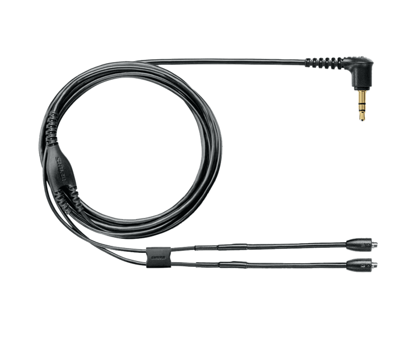 Shure EAC64BKS repl cable 64in SE Earphones BLK SILVER MMCX