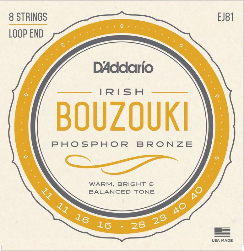 Daddario Fretted EJ81 Irish Bouzouki