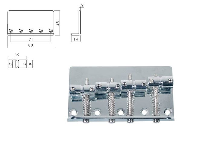 Hovedbilde Boston  BB-104-C bridge-tailpiece