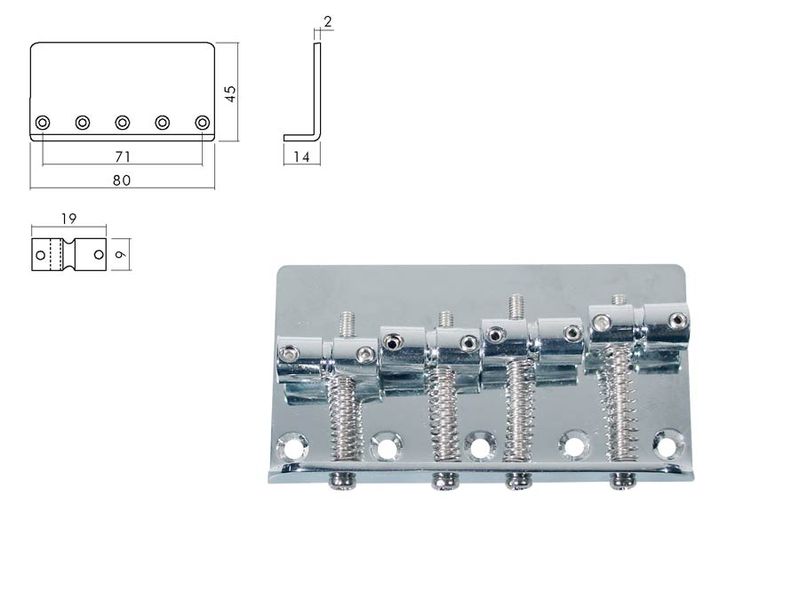 Boston  BB-104-C bridge-tailpiece