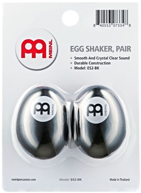 Meinl Egg Shaker Pair, Black