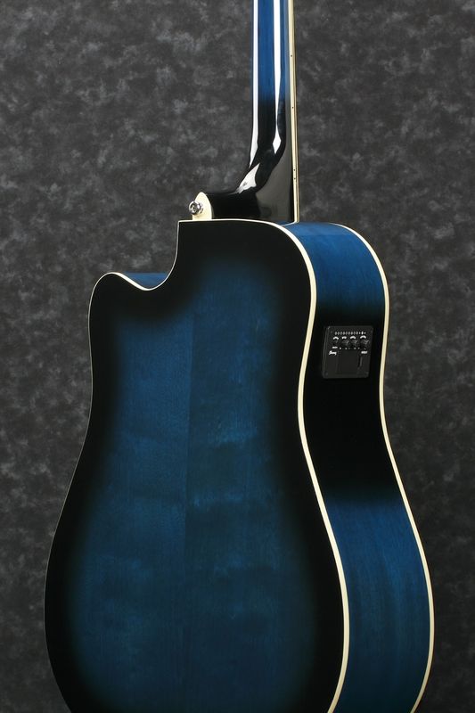 Ibanez PF15ECE-TBS Transparent Blue Sunburst