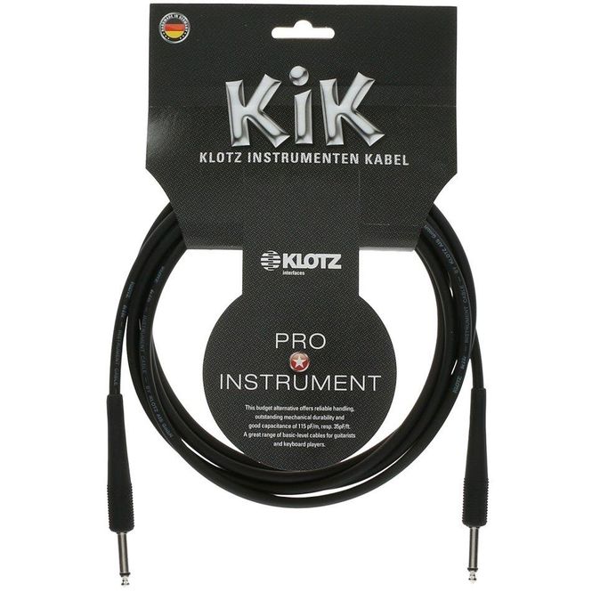 Hovedbilde Klotz Instrumentkabel Jack - Jack, 9M
