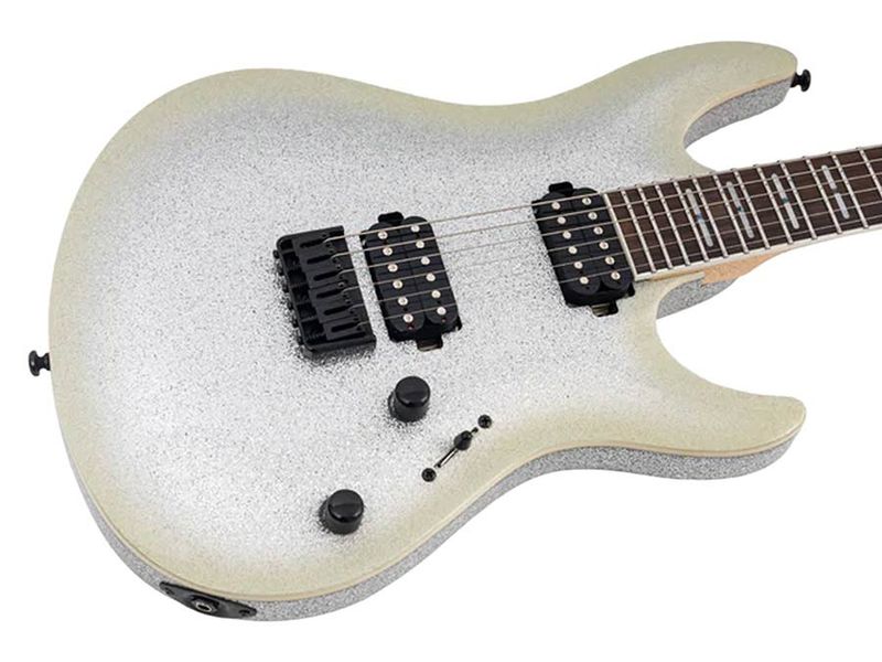 Sire Y5/SPS alder electric guitar black satin silver sparkle