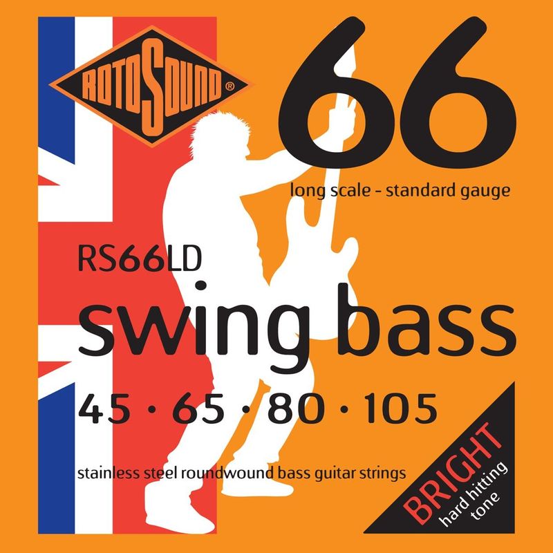 Rotosound BASS (RS66LD) STAINLESS STEEL 45 65 80 105
