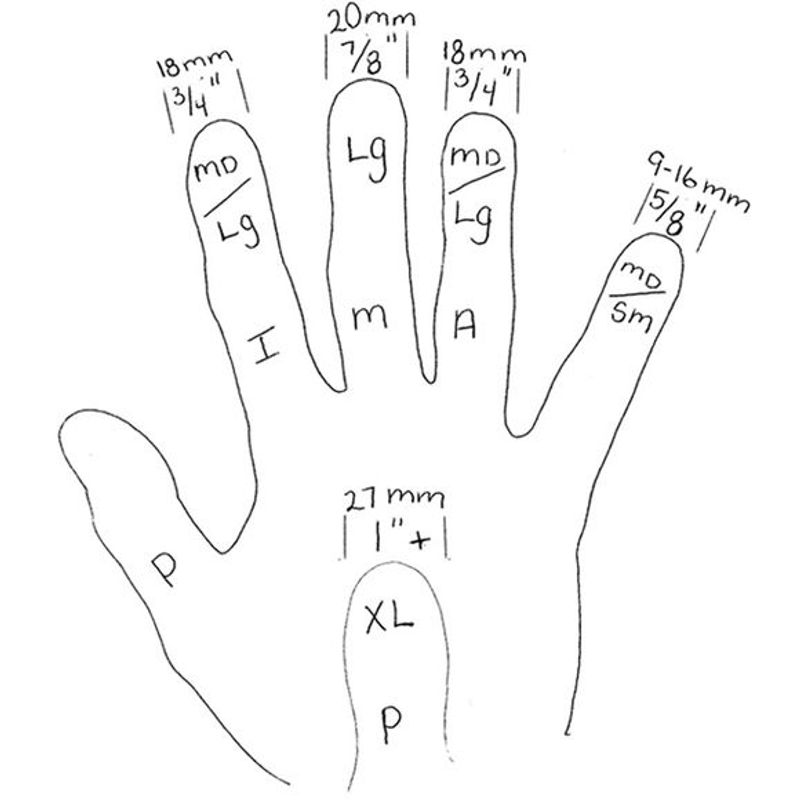 AlaskaPik plastic large fingerplekter (12 stk)