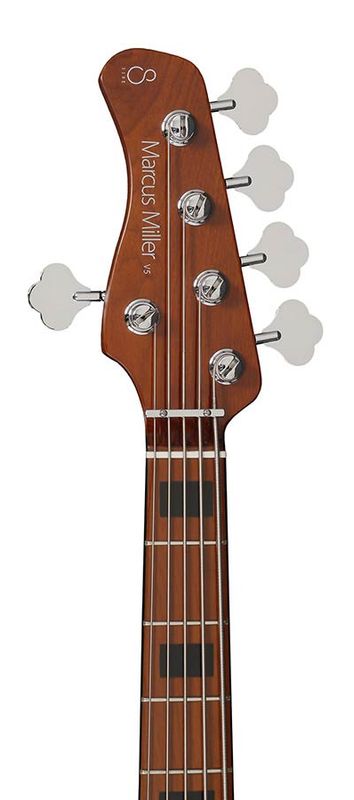 Sire V5 A5L/VWH Marcus Miller lefty alder 5-string passive bass guitar vintage white
