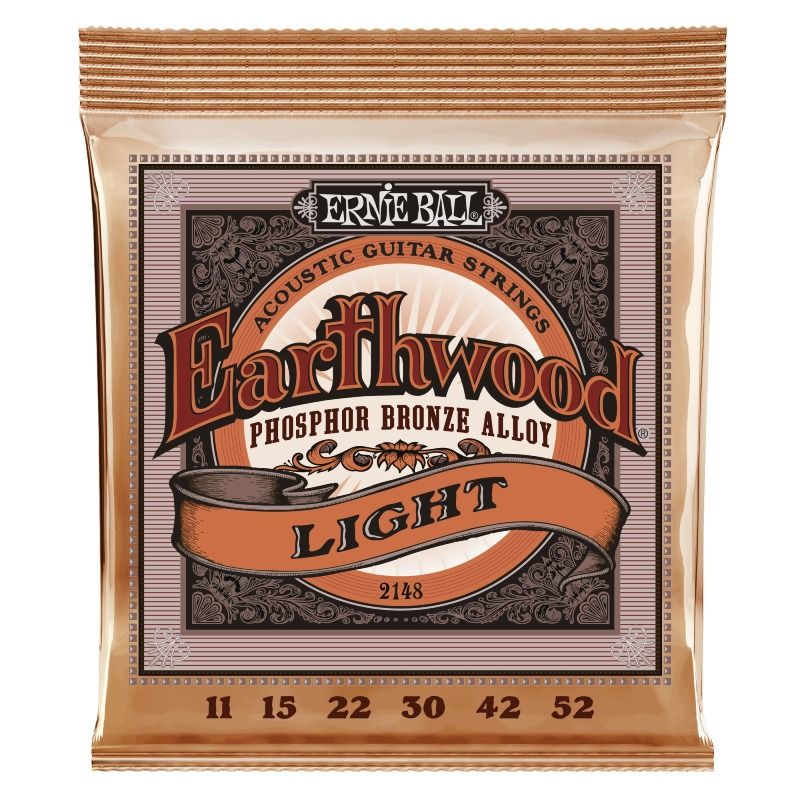 Ernie Ball 2148 Earthwood Phosphor Bronze Light 011-052