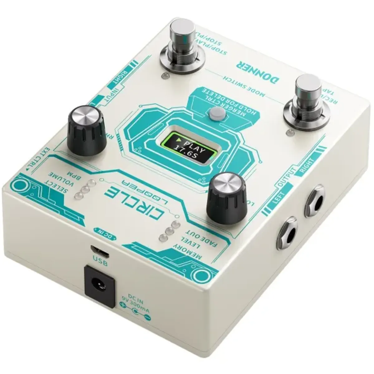 Donner Circle Looper gitar-pedal