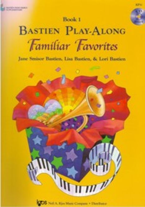 Hovedbilde Bastien piano play-along Familiar Favorites 1 + ...