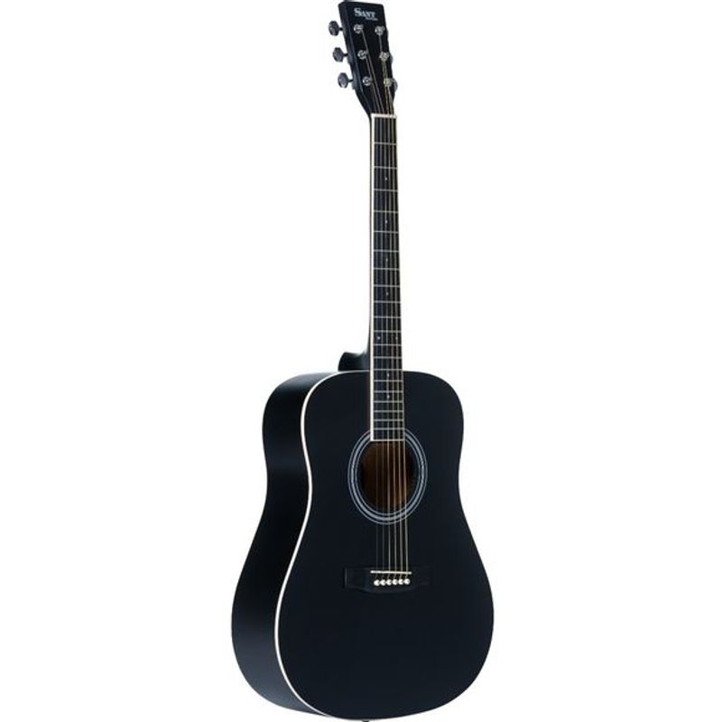 Sant Guitars AC-84L SBK venstrehendt-stålstrengsgitar satin black